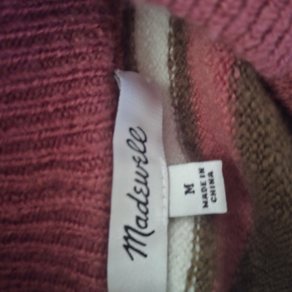 Madewell Redmond Mockneck Pocket Sweater Size Medium - Picture 5 of 9